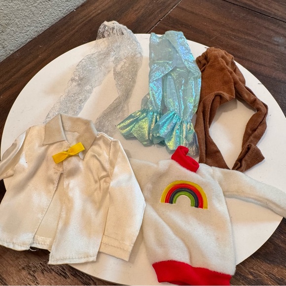 Other - Vintage Barbie doll style clothing top sweater pants sheer leggings bundle